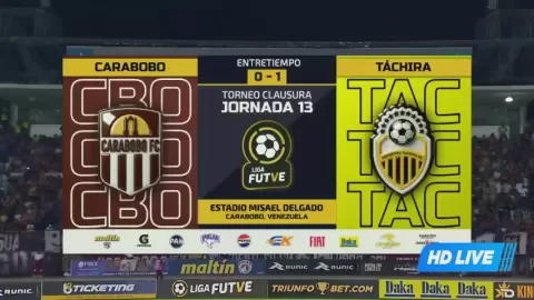 Poster siaran Carabobo VS Deportivo Tachira