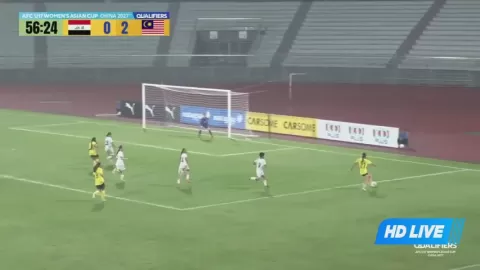 Poster siaran Malaysia U17 Women VS Iraqi Women U17