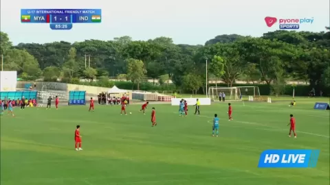 Poster siaran Myanmar U17 VS India U17
