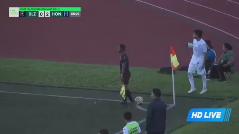 Poster siaran Belize U16 VS Honduras U16
