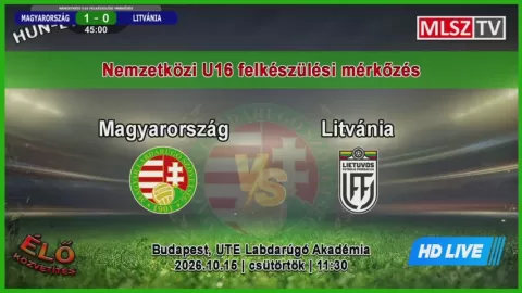 Poster siaran Hungary U16 VS Lithuania U16
