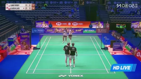 Poster siaran B.Lane/S.Vendy VS Kjaer C F / Kjaer R