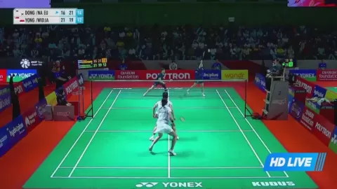 Poster siaran Ki D J / Jeong N E VS Hee Y K T / Widjaja G E