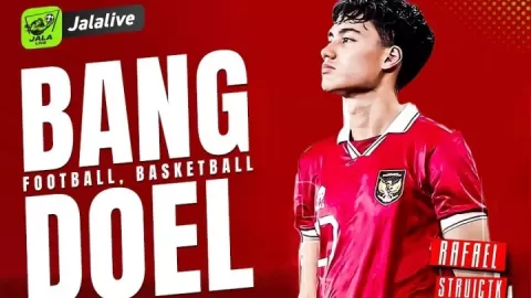 Poster siaran Persita Tangerang VS Persatuan Sepakbola Indonesia Jakarta